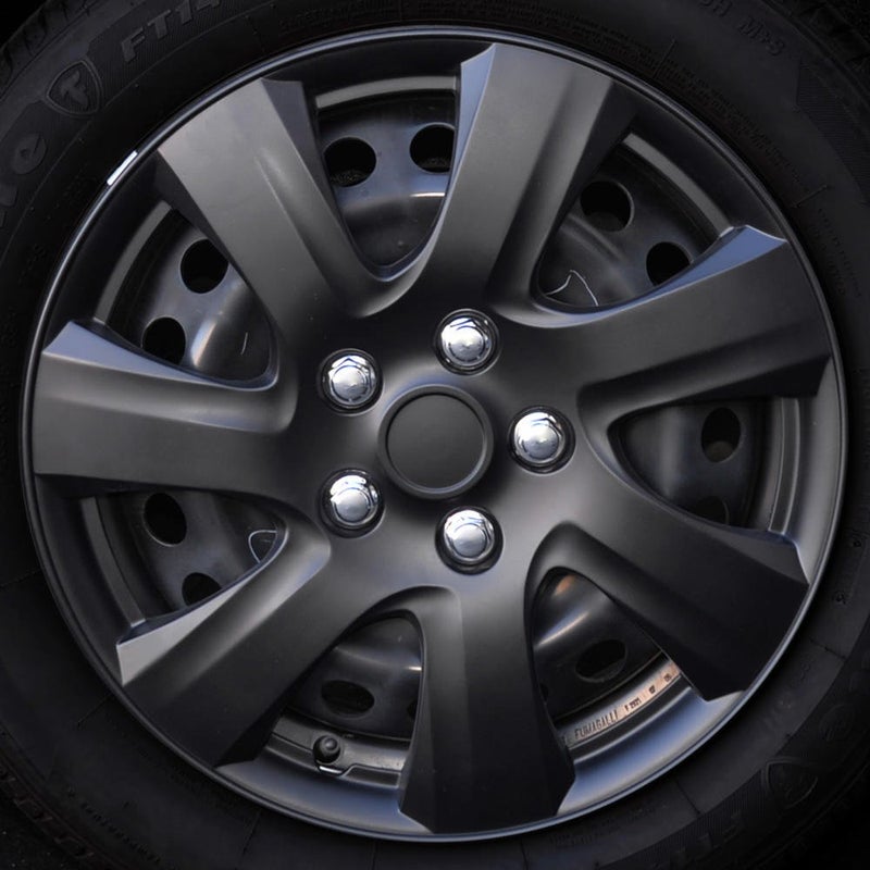 BDK Hubcaps Wheel Covers for Toyota Camry 16 Inch Hubcaps Set of 4, Snap-on Direct OEM Replacement for Toyota Corolla Hubcaps 16 Inch Wheel Covers Impact-Resistant High Durability (Full Set of 4) - Image 3